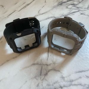 Watch bands for Iwatch 42mm (black and gray)